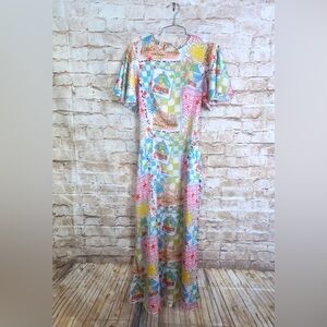 ASOS Design Juicy Print Dress With Cut Out Back Size 4